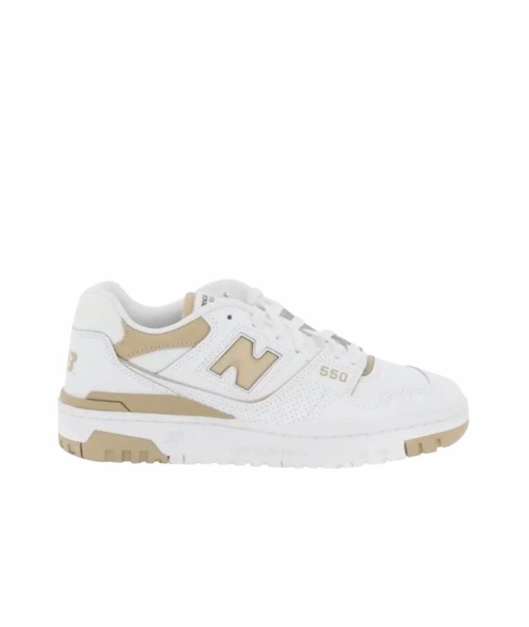 NEW BALANCE Белые кожаные кроссовки, фото 1