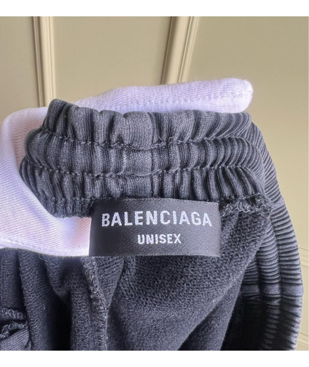 BALENCIAGA Антрацитовый хлопковый спортивные костюмы, фото 9