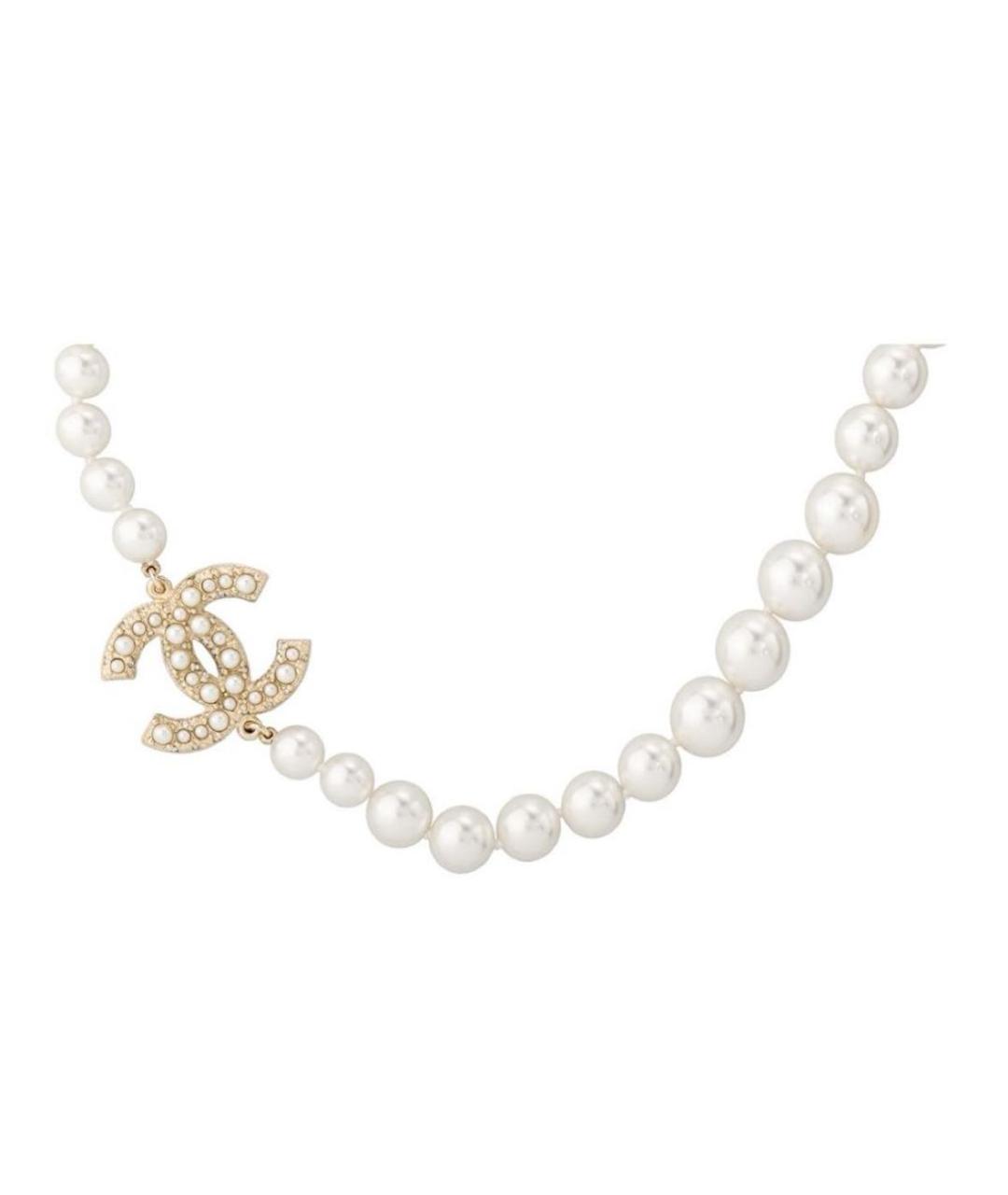CHANEL Белый чокер, фото 2