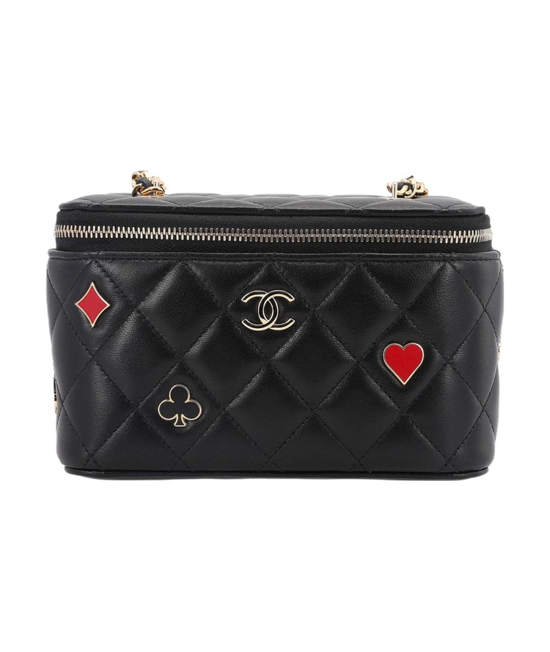 CHANEL PRE-OWNED Черная кожаная сумка через плечо, фото 1