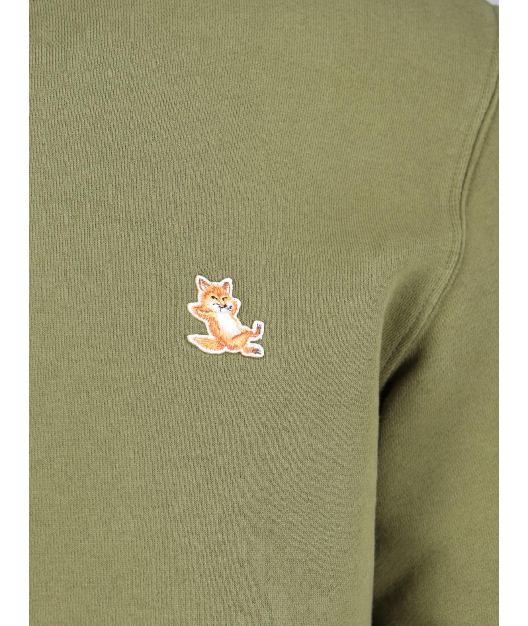 MAISON KITSUNE Зеленый джемпер / свитер, фото 3