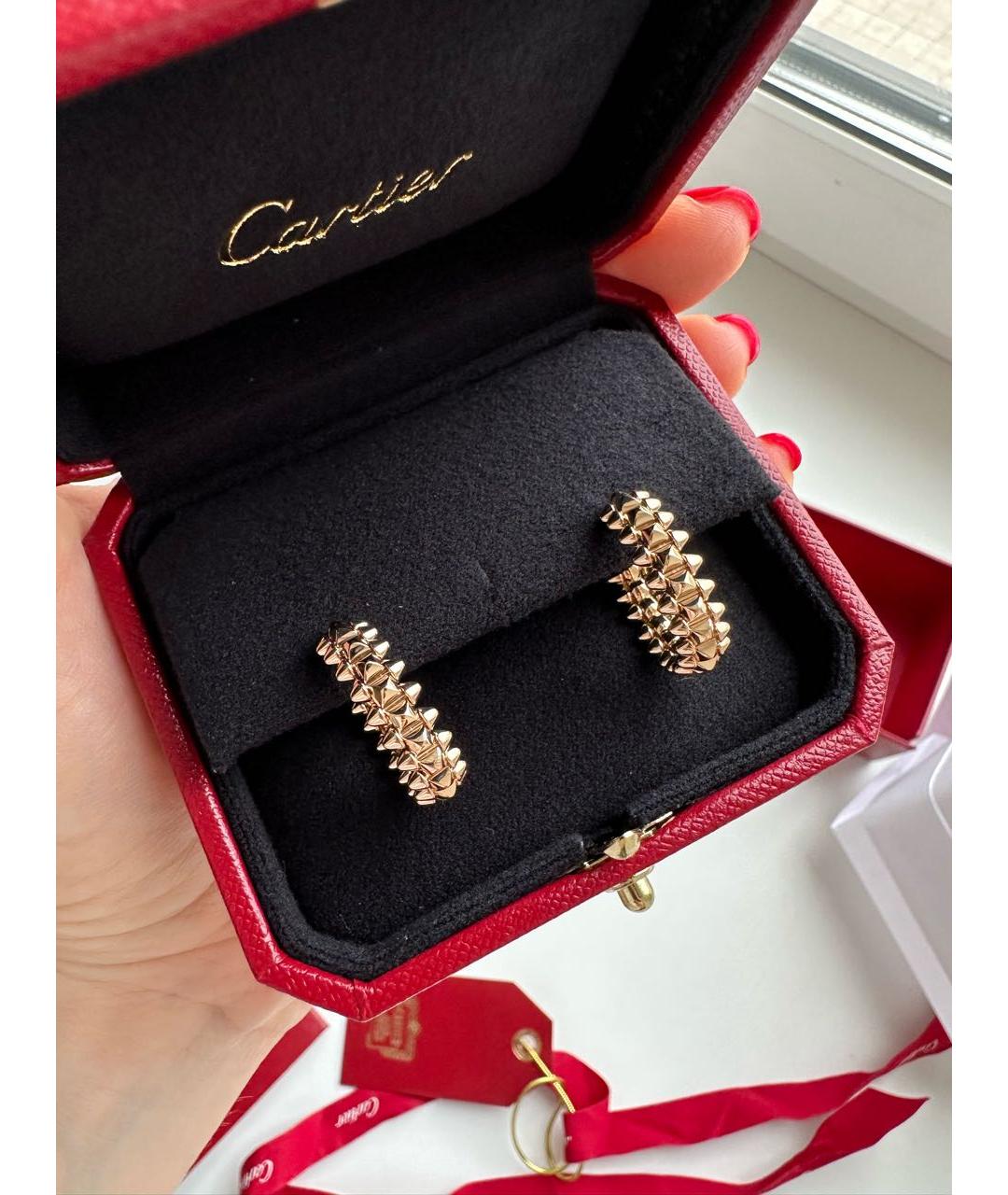 CARTIER Серьги из розового золота, фото 2