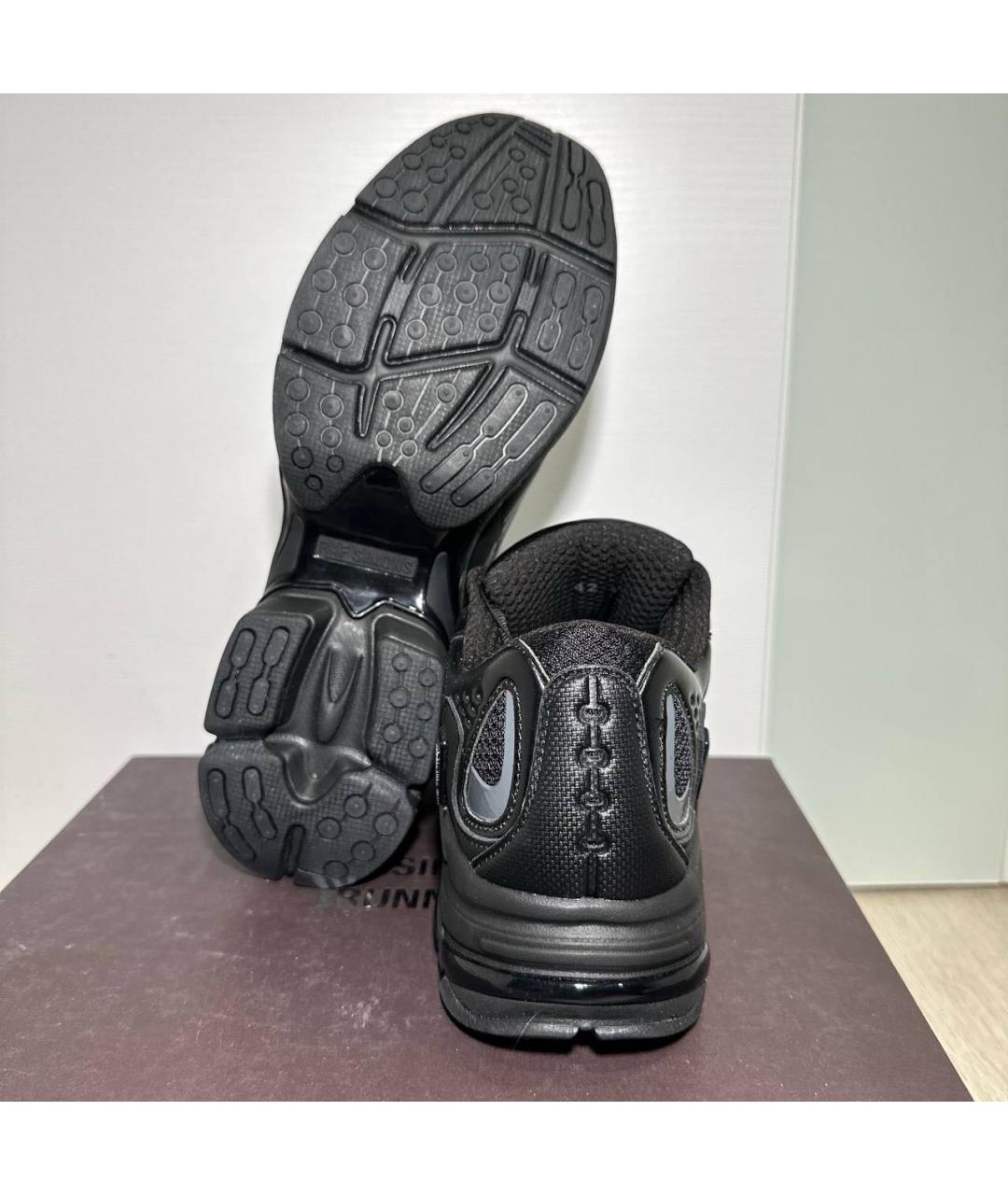 RAF SIMONS Черные кожаные низкие кроссовки / кеды, фото 6