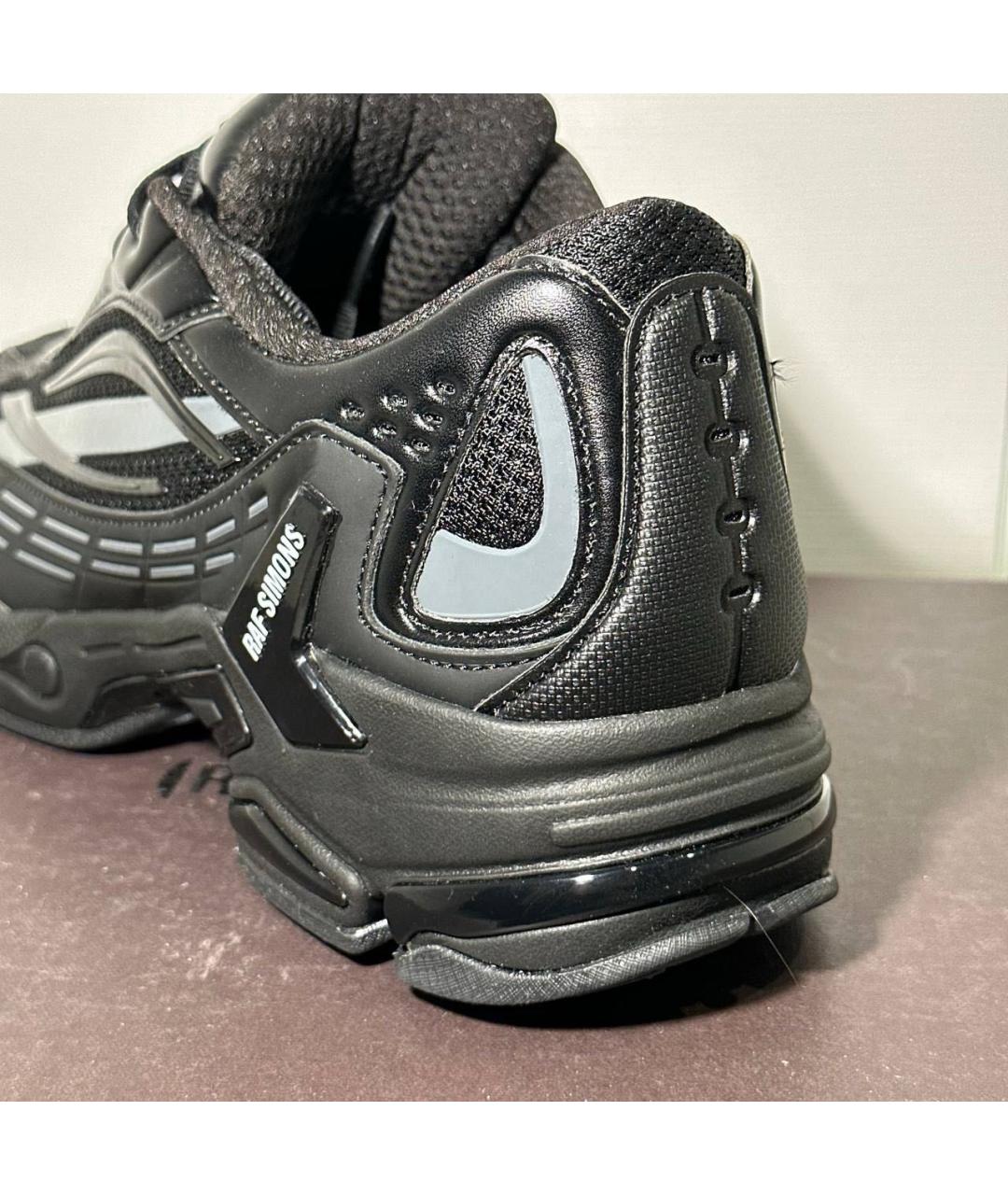 RAF SIMONS Черные кожаные низкие кроссовки / кеды, фото 4