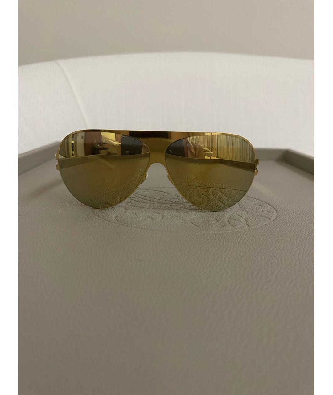MYKITA Золотые металлические солнцезащитные очки, фото 5