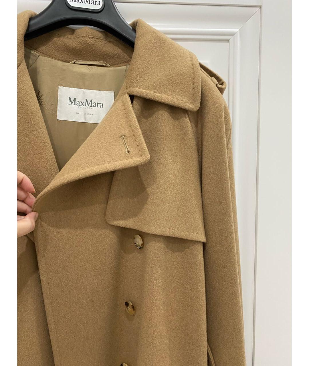 MAX MARA Бежевое кашемировое пальто, фото 3