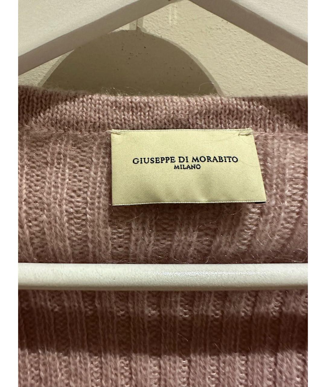 GIUSEPPE DI MORABITO Розовый шерстяной джемпер / свитер, фото 3
