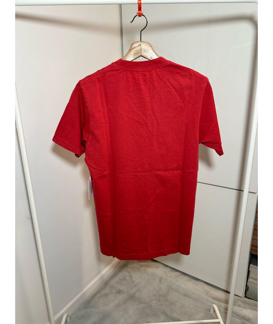 SPORTY AND RICH Красная хлопковая футболка, фото 3