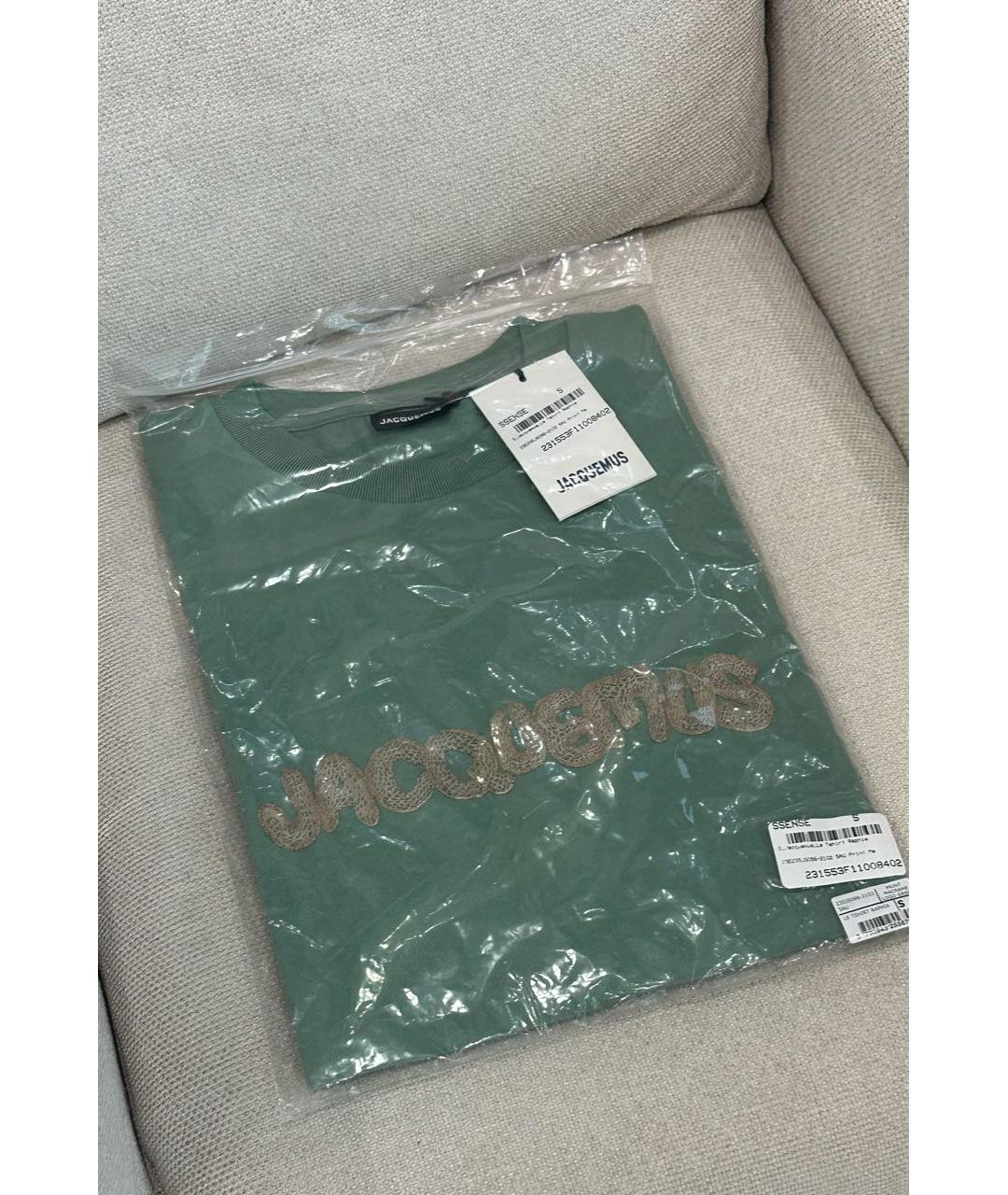 JACQUEMUS Зеленая футболка, фото 7