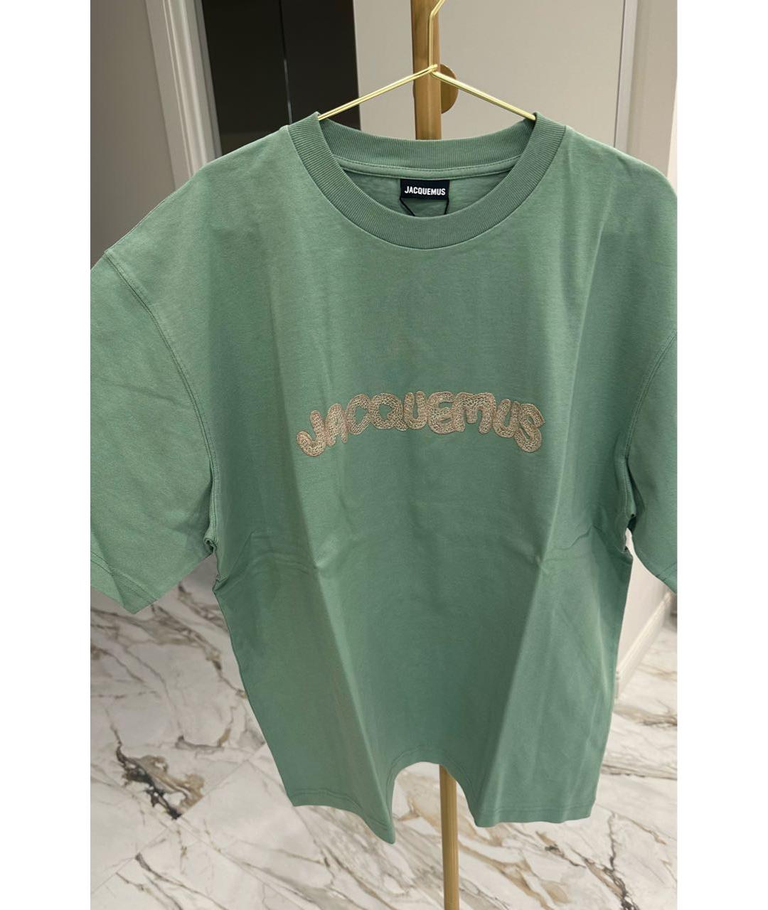 JACQUEMUS Зеленая футболка, фото 2