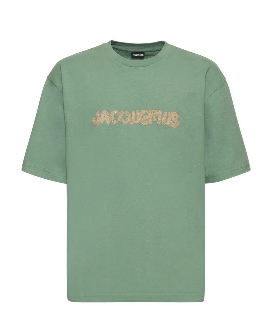 JACQUEMUS Зеленая футболка, фото 1