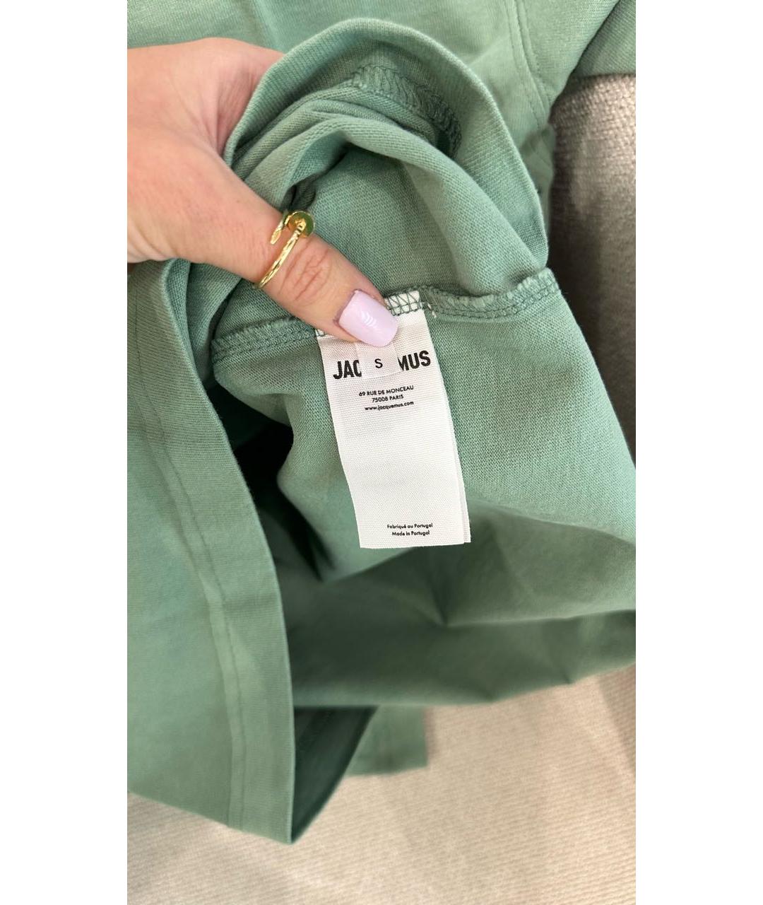 JACQUEMUS Зеленая футболка, фото 6
