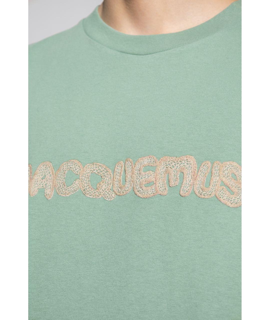 JACQUEMUS Зеленая футболка, фото 8