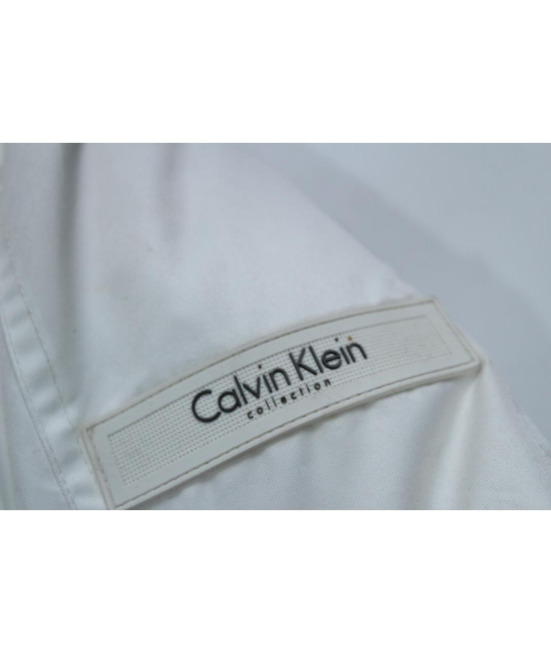 CALVIN KLEIN Белая полиэстеровая куртка, фото 7