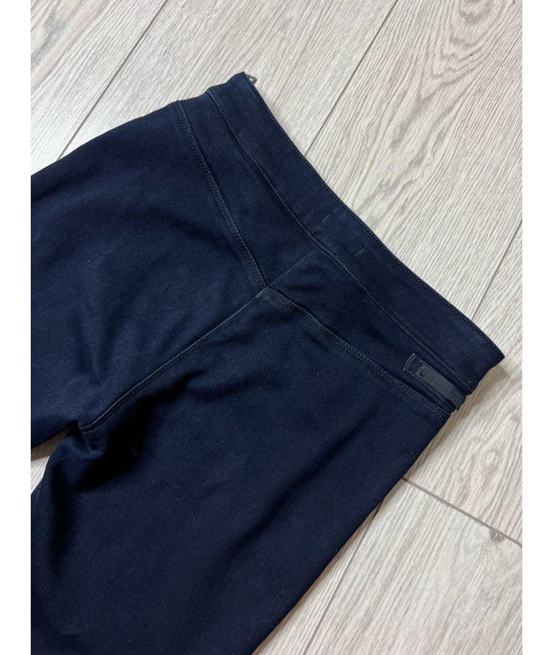 PRADA Темно-синие хлопко-эластановые джинсы слим, фото 6