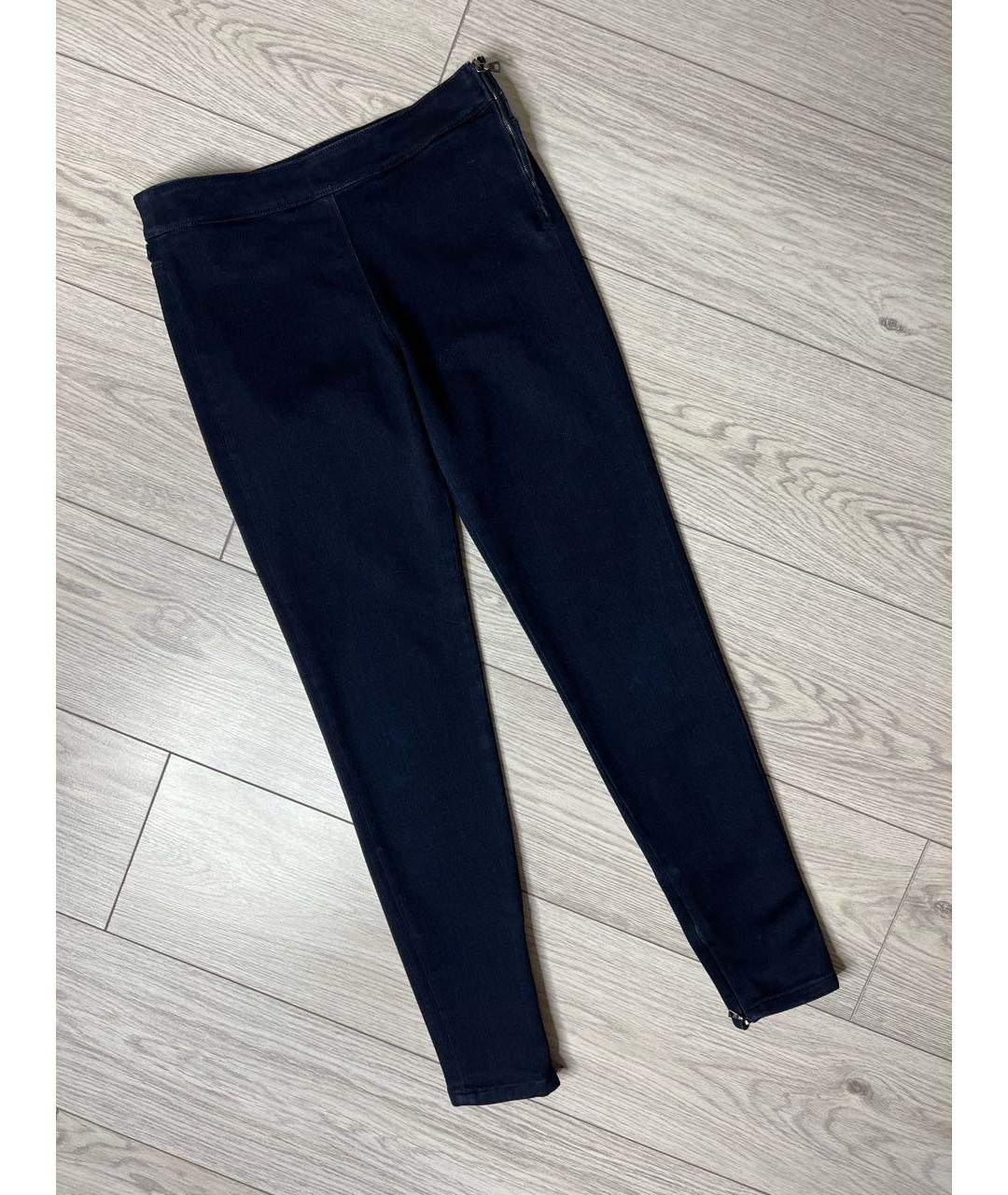 PRADA Темно-синие хлопко-эластановые джинсы слим, фото 9