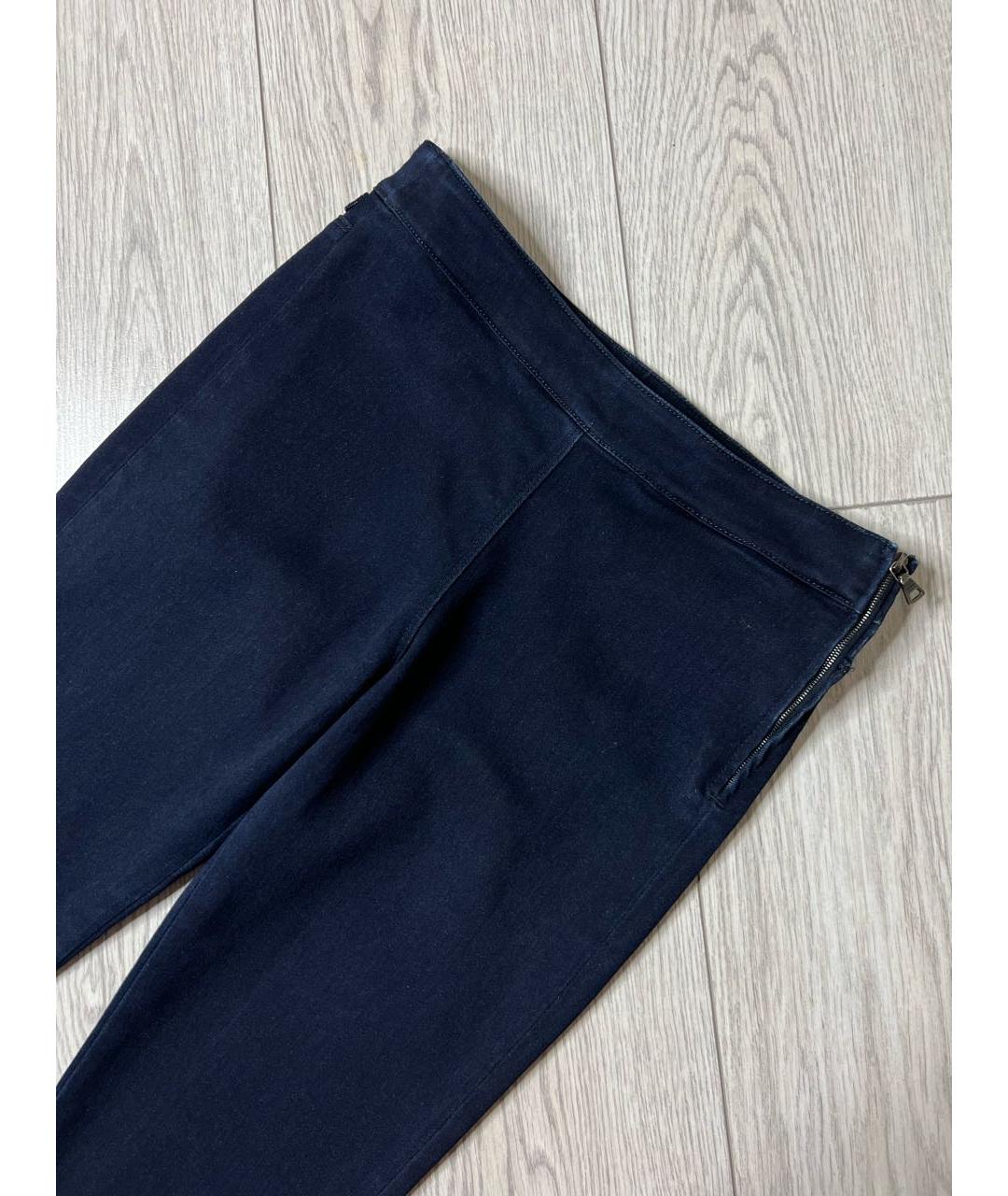 PRADA Темно-синие хлопко-эластановые джинсы слим, фото 2