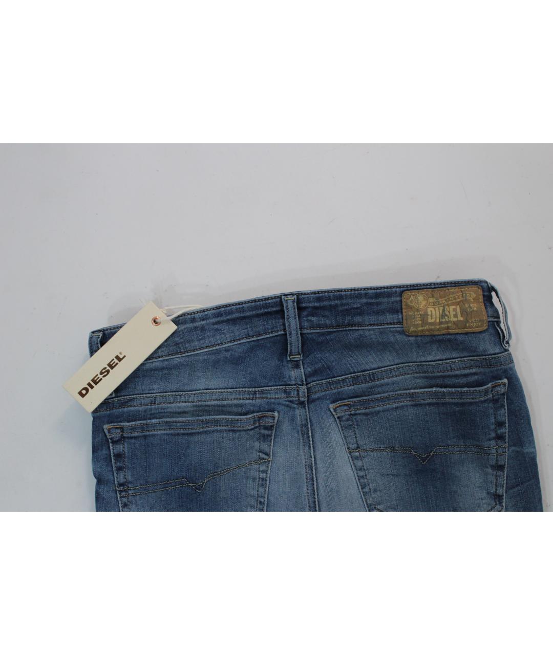 DIESEL Голубые хлопко-эластановые джинсы слим, фото 6