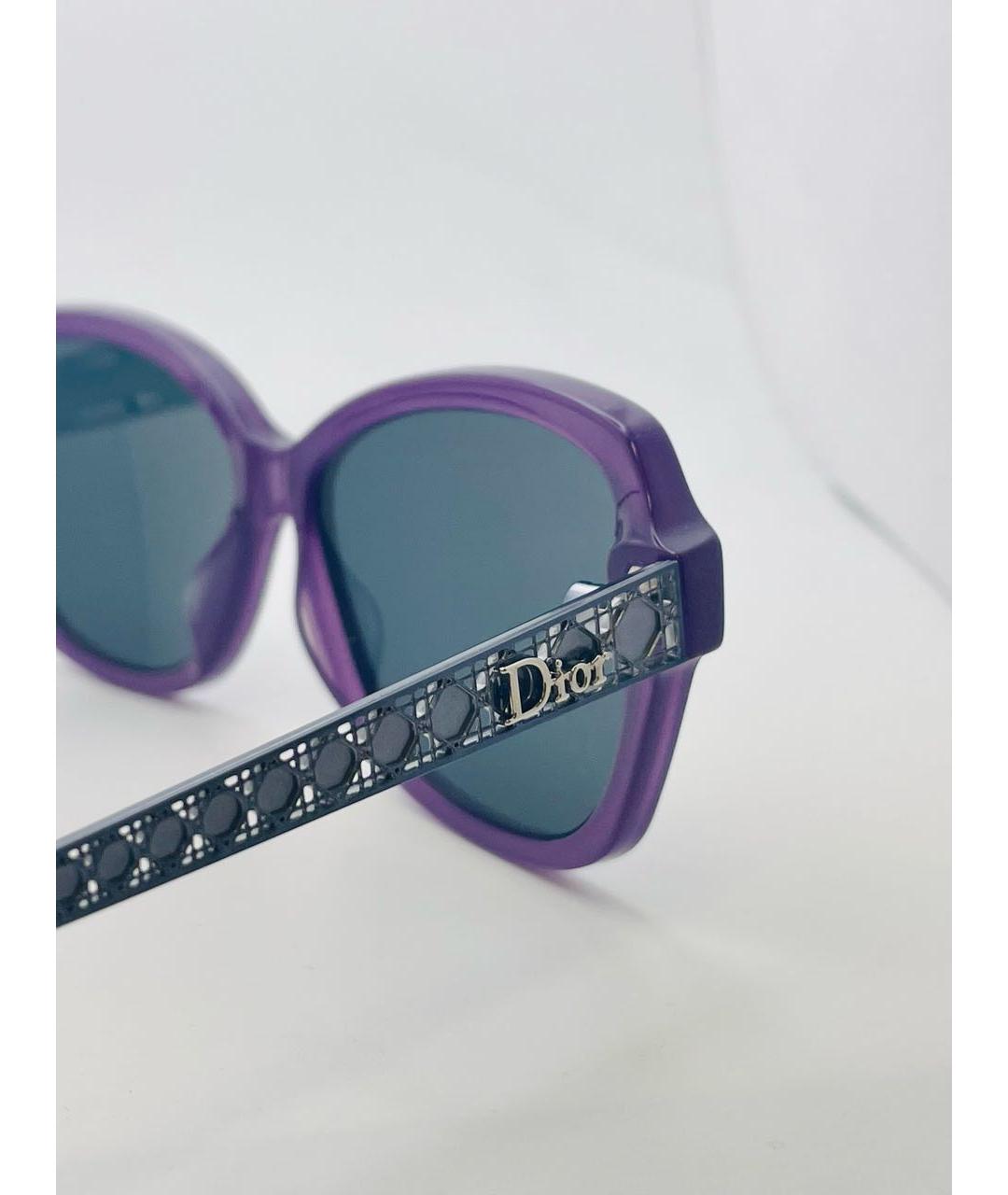 CHRISTIAN DIOR PRE-OWNED Фиолетовые пластиковые солнцезащитные очки, фото 5