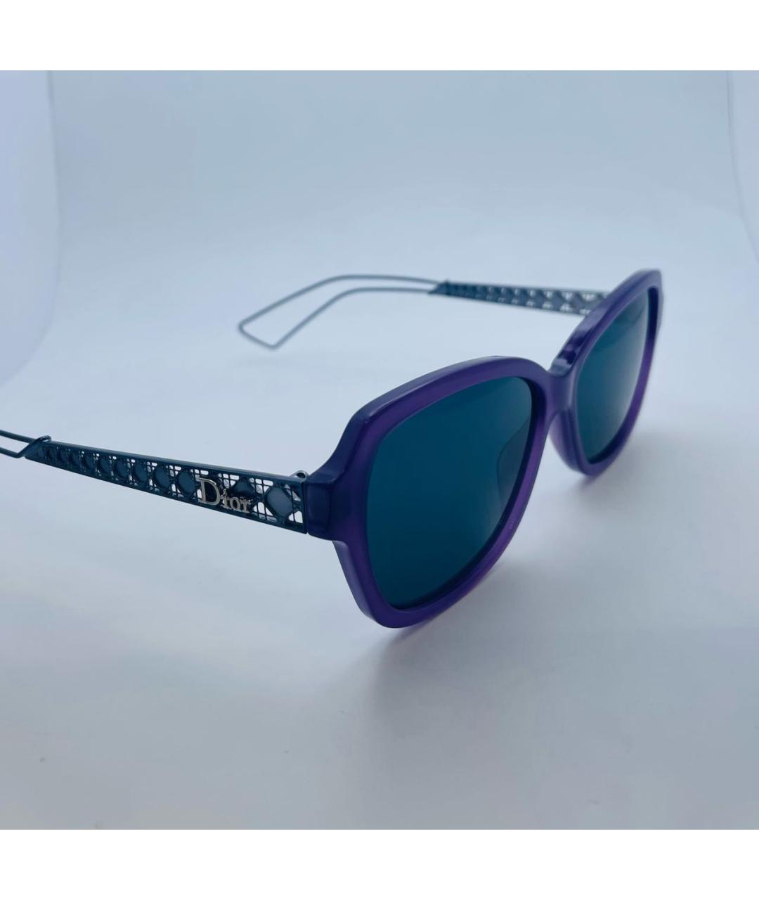 CHRISTIAN DIOR PRE-OWNED Фиолетовые пластиковые солнцезащитные очки, фото 8