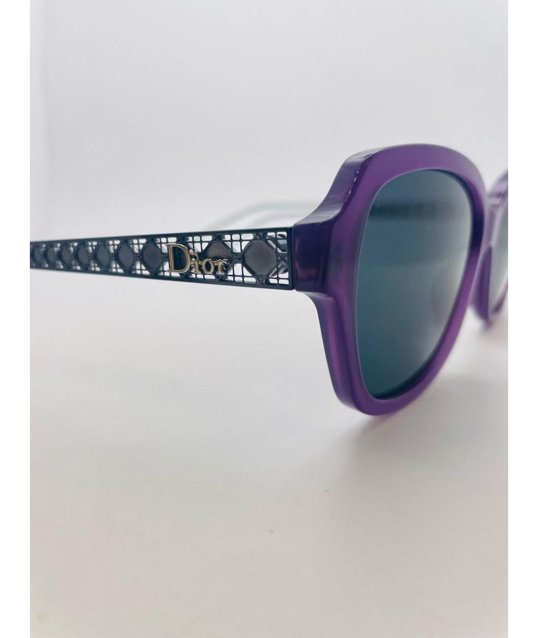 CHRISTIAN DIOR PRE-OWNED Фиолетовые пластиковые солнцезащитные очки, фото 6