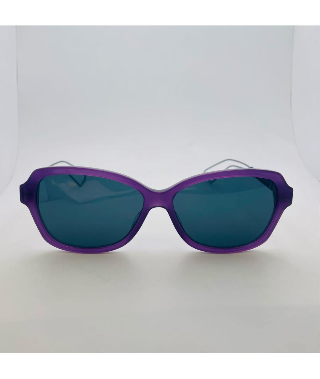 CHRISTIAN DIOR PRE-OWNED Фиолетовые пластиковые солнцезащитные очки, фото 2