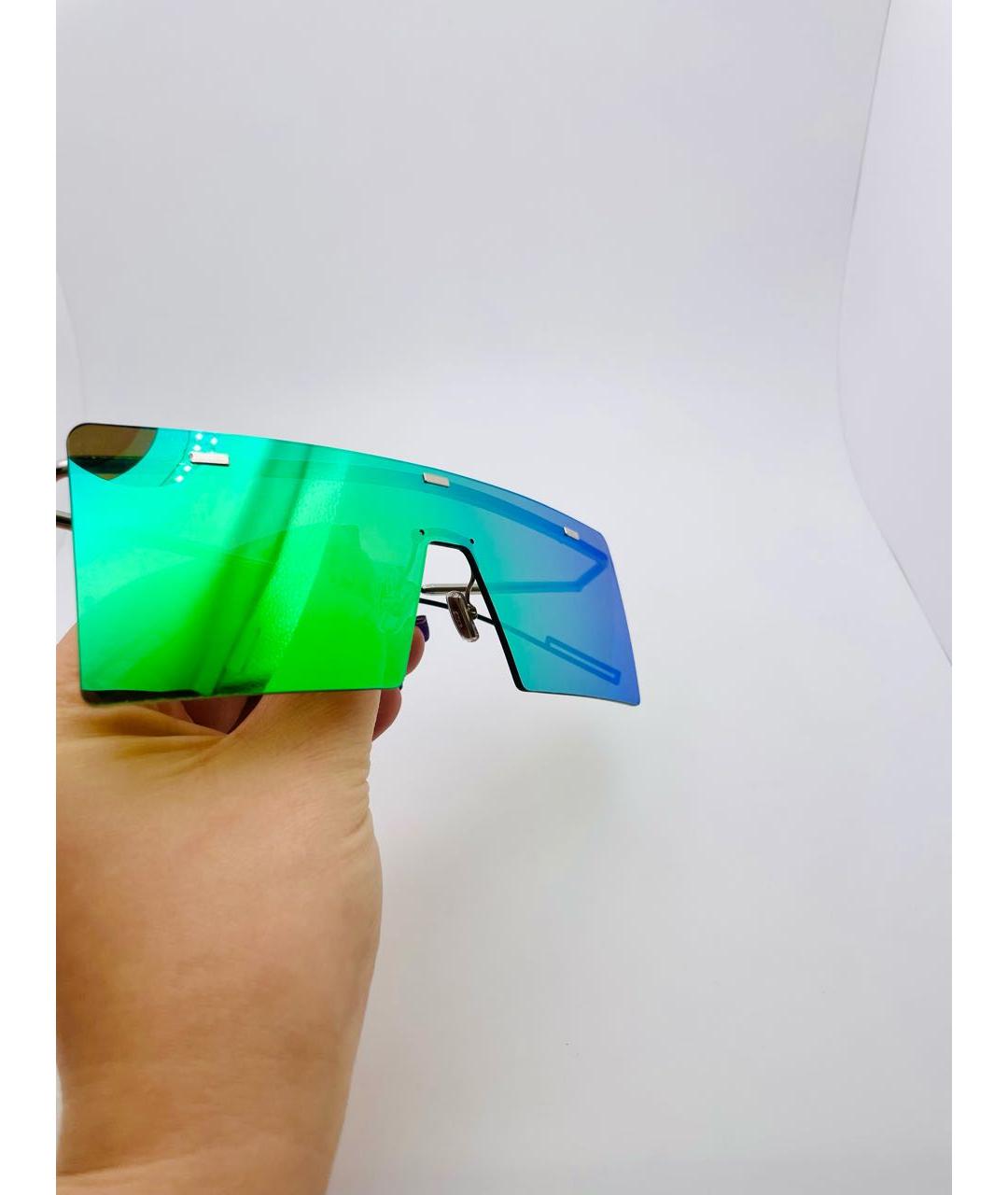 CHRISTIAN DIOR PRE-OWNED Салатовые пластиковые солнцезащитные очки, фото 2