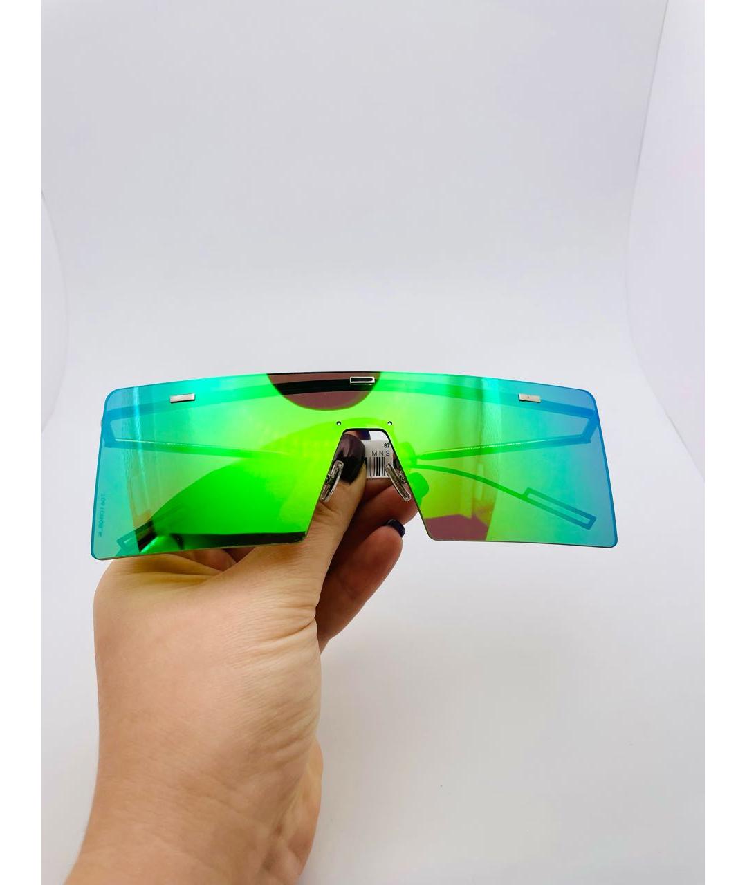CHRISTIAN DIOR PRE-OWNED Салатовые пластиковые солнцезащитные очки, фото 7