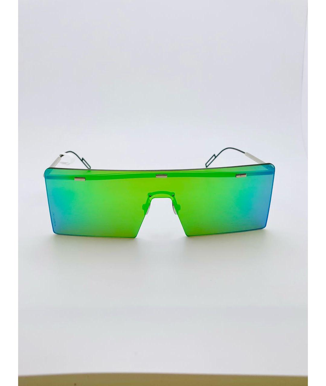 CHRISTIAN DIOR PRE-OWNED Салатовые пластиковые солнцезащитные очки, фото 6