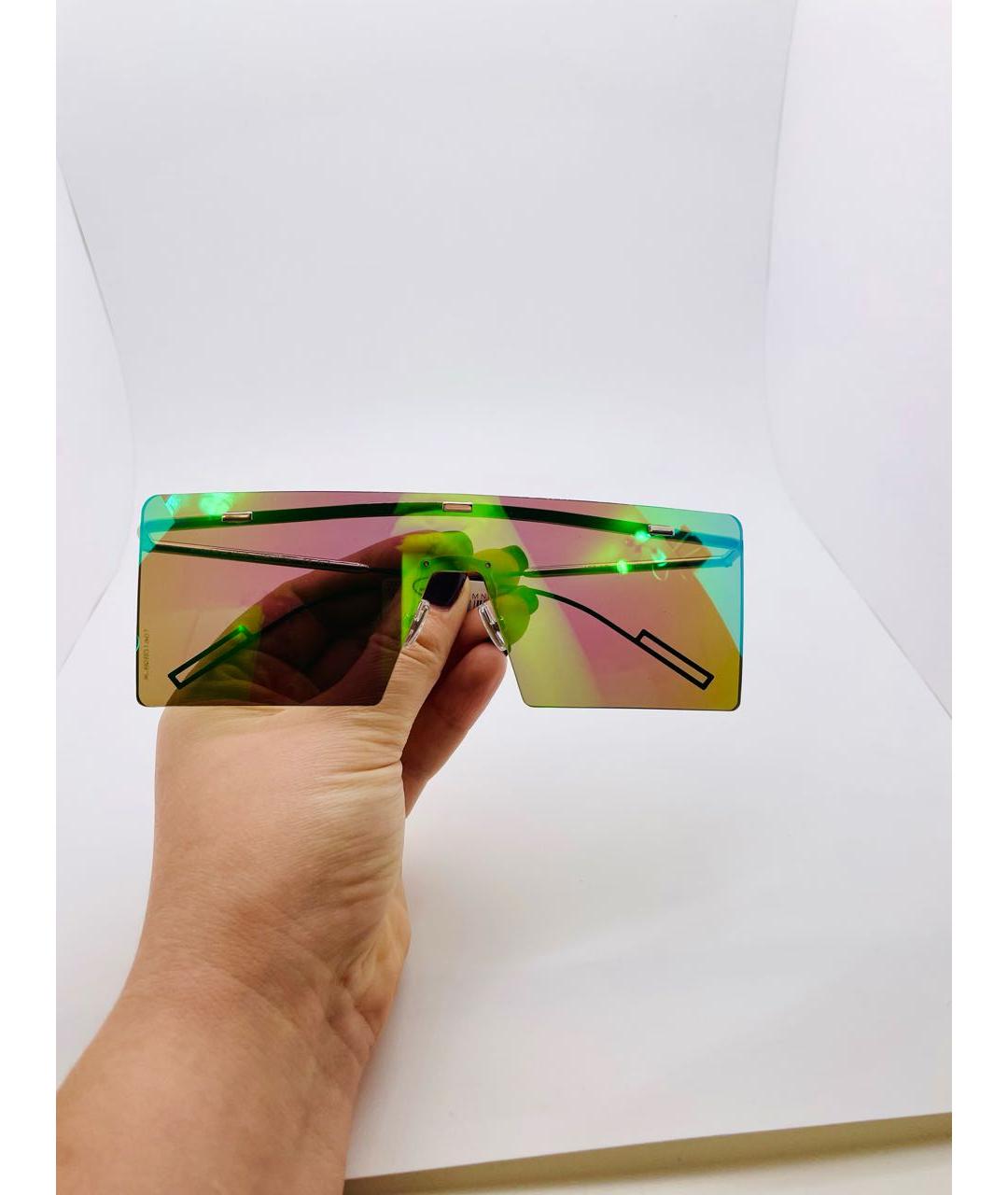 CHRISTIAN DIOR PRE-OWNED Салатовые пластиковые солнцезащитные очки, фото 4