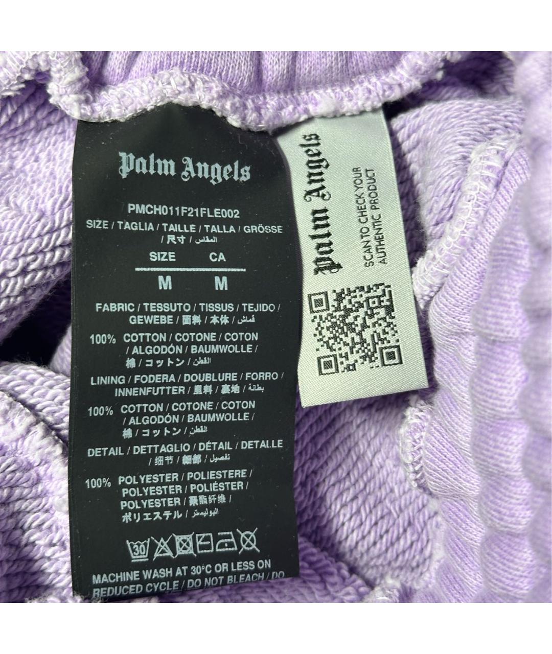 PALM ANGELS Фиолетовые хлопковые повседневные брюки, фото 6