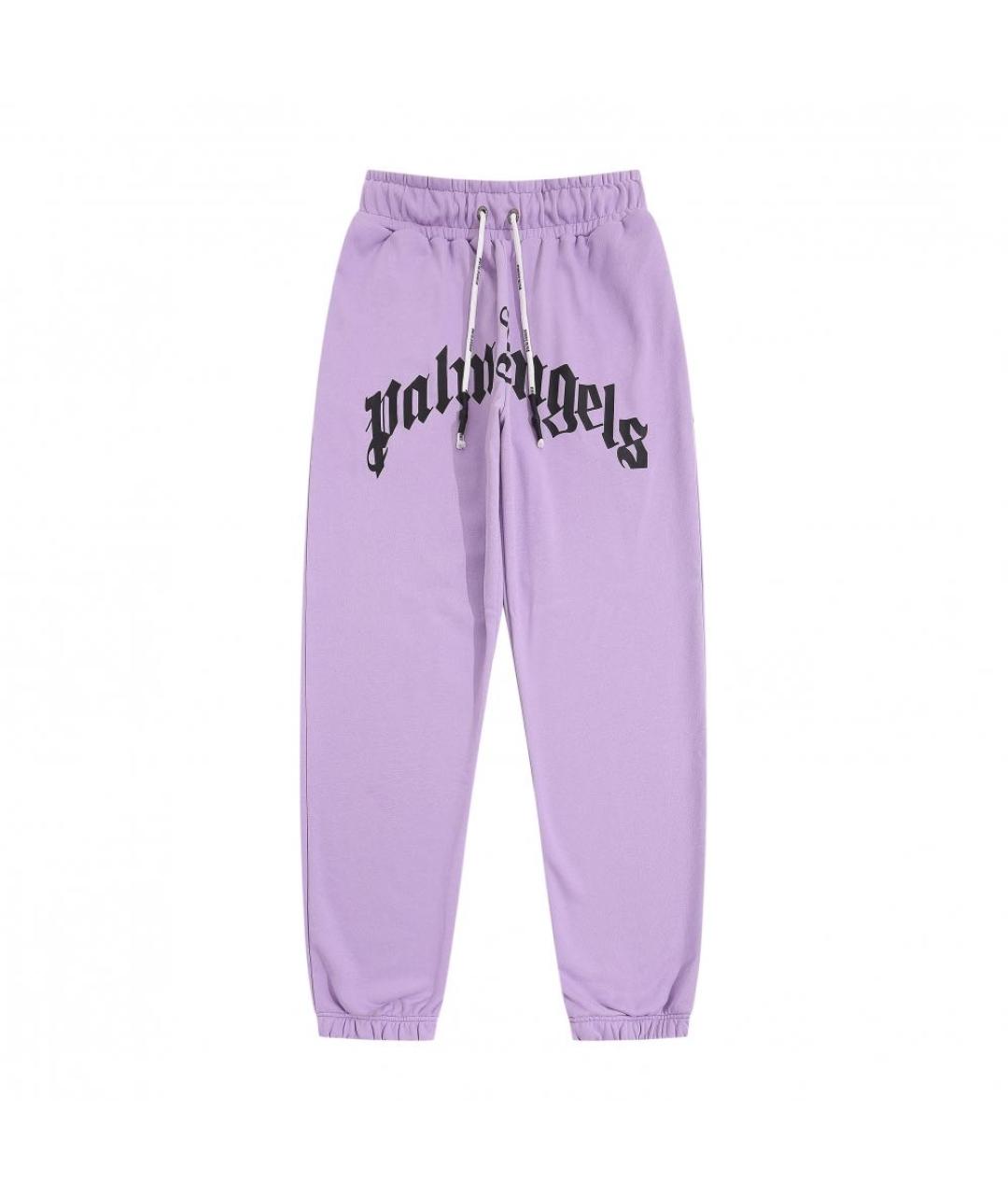PALM ANGELS Фиолетовые хлопковые повседневные брюки, фото 1