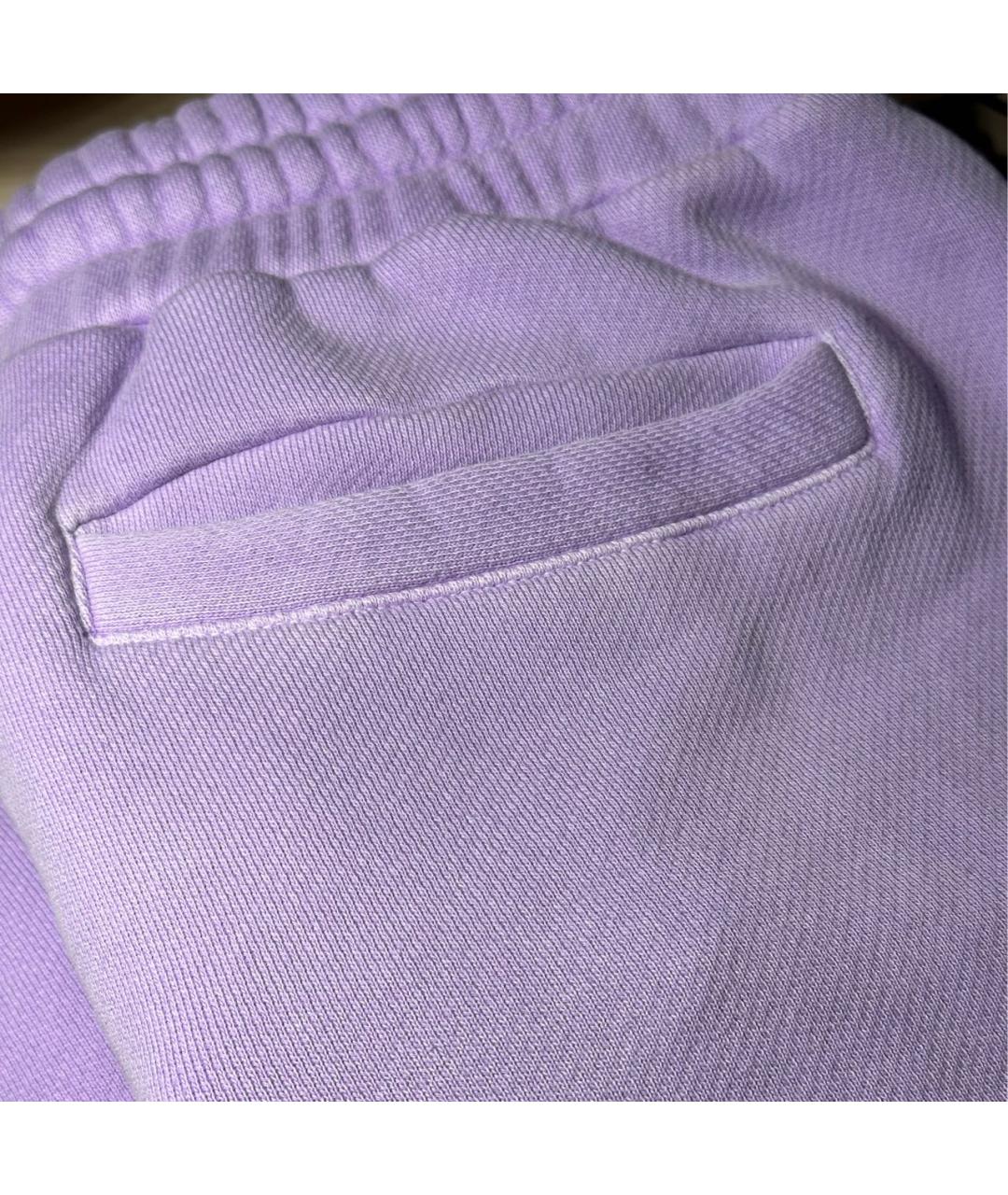PALM ANGELS Фиолетовые хлопковые повседневные брюки, фото 4