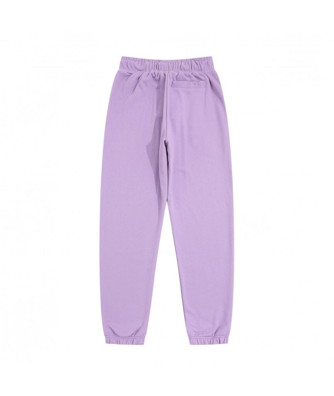PALM ANGELS Фиолетовые хлопковые повседневные брюки, фото 2