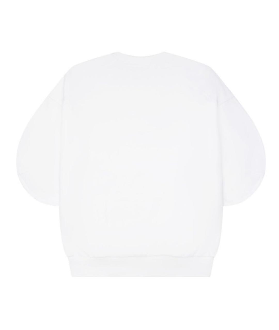 STELLA MCCARTNEY Белый хлопковый джемпер / свитер, фото 2