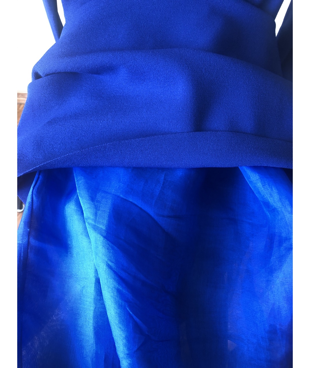 VALENTINO Синее вискозное вечернее платье, фото 6