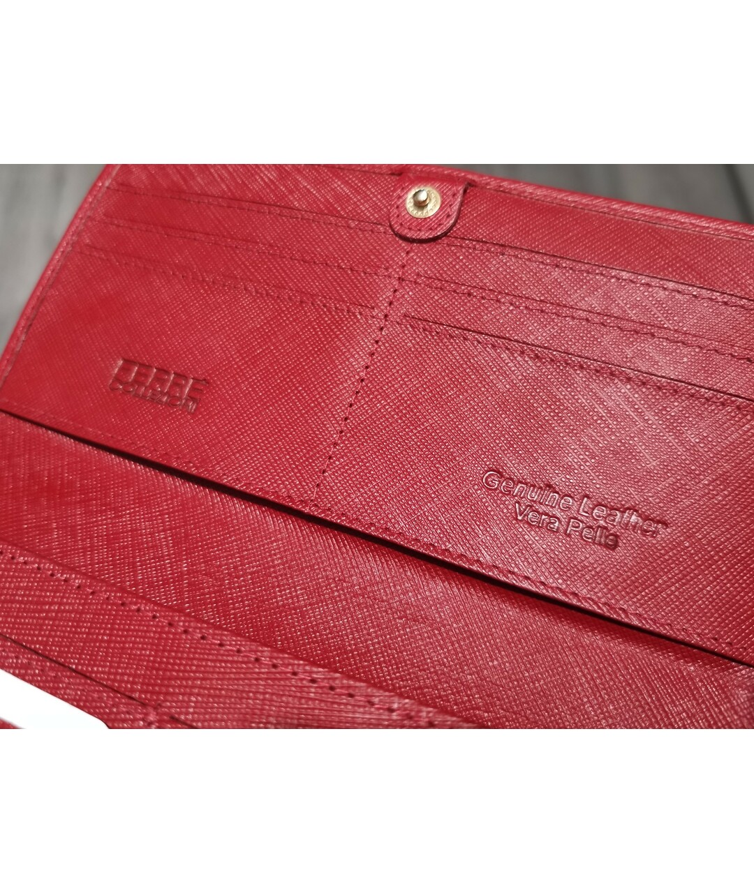 GIANFRANCO FERRE Красный кожаный кошелек, фото 7