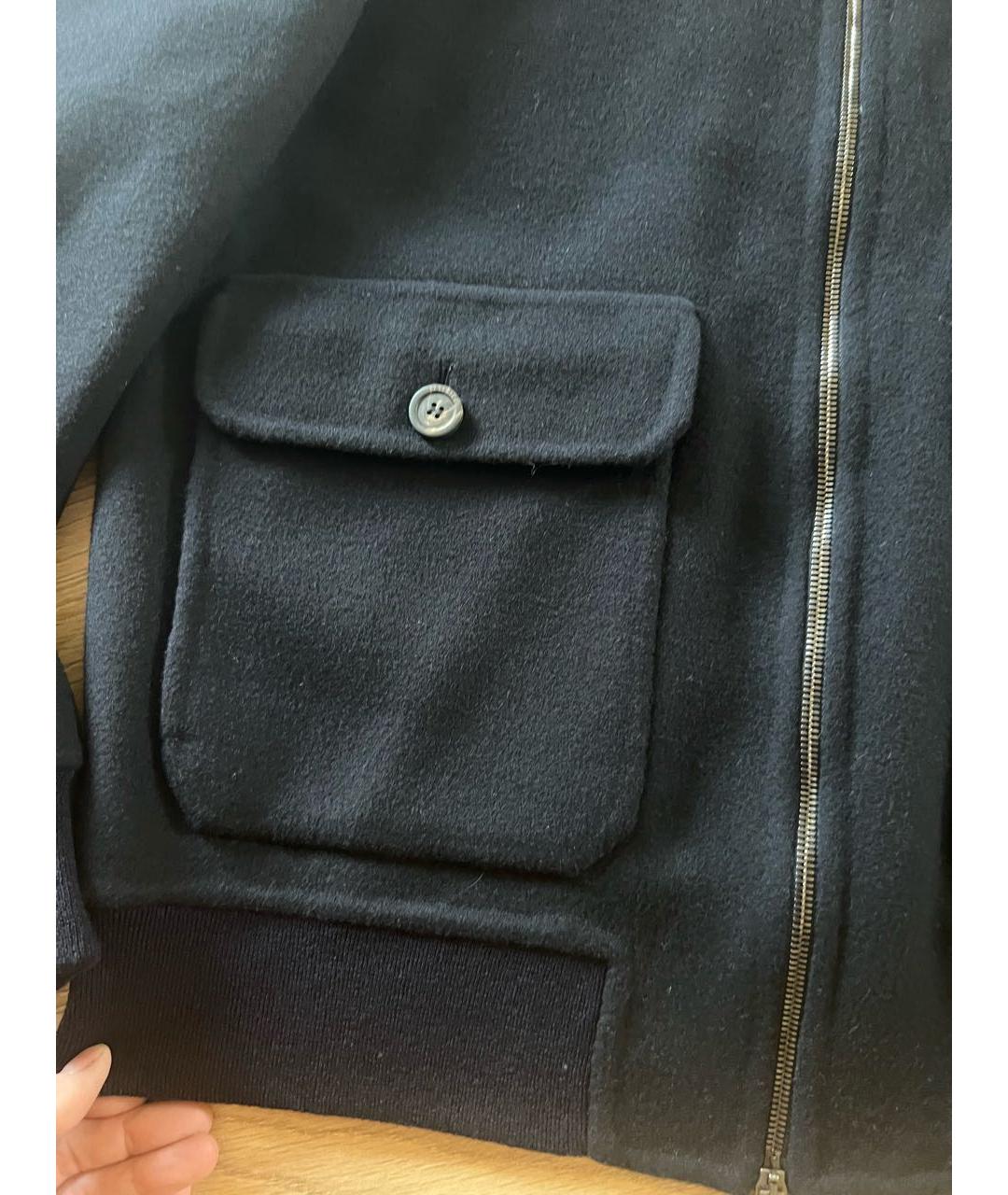 PESERICO Темно-синяя шерстяная куртка, фото 3