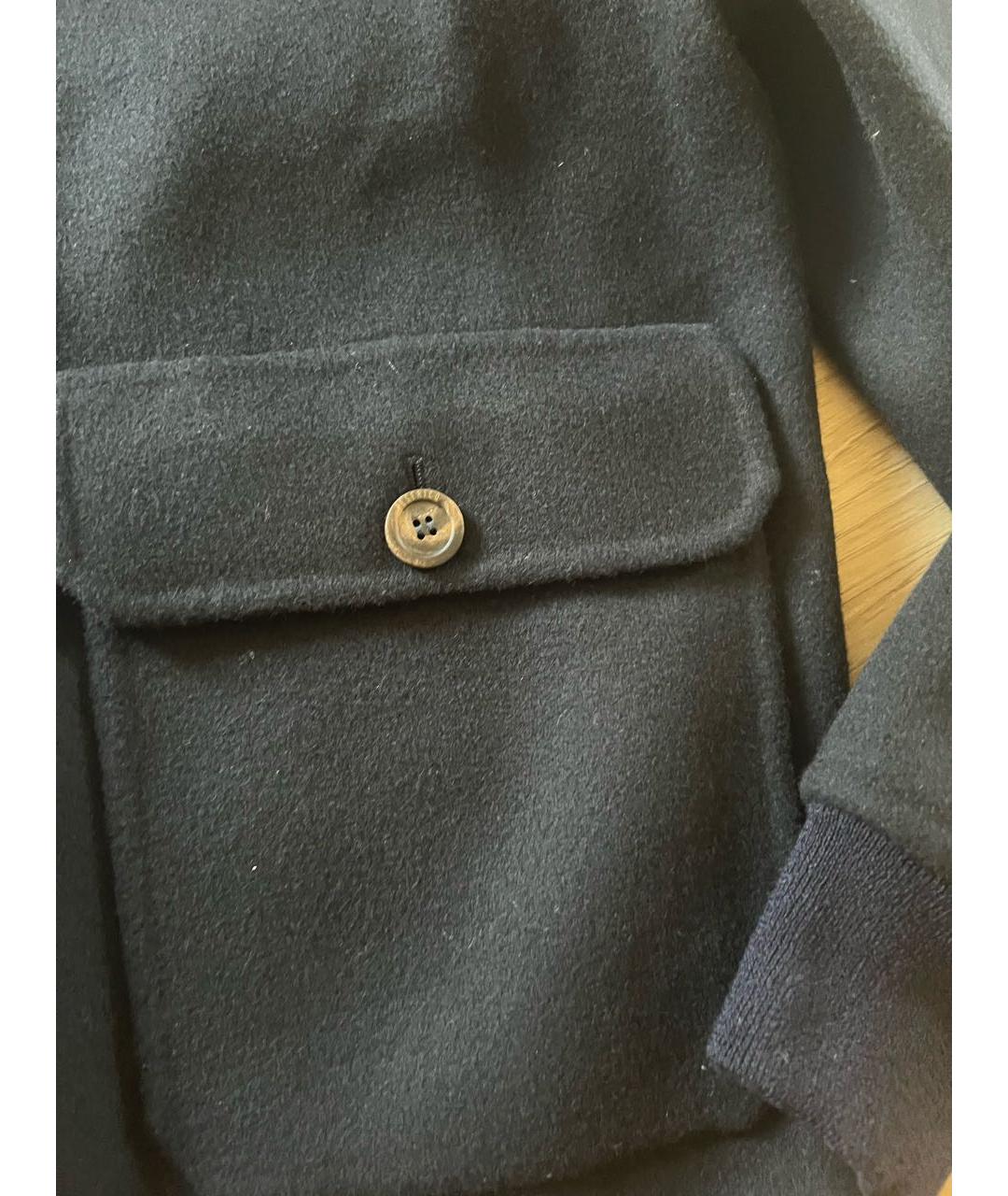PESERICO Темно-синяя шерстяная куртка, фото 7