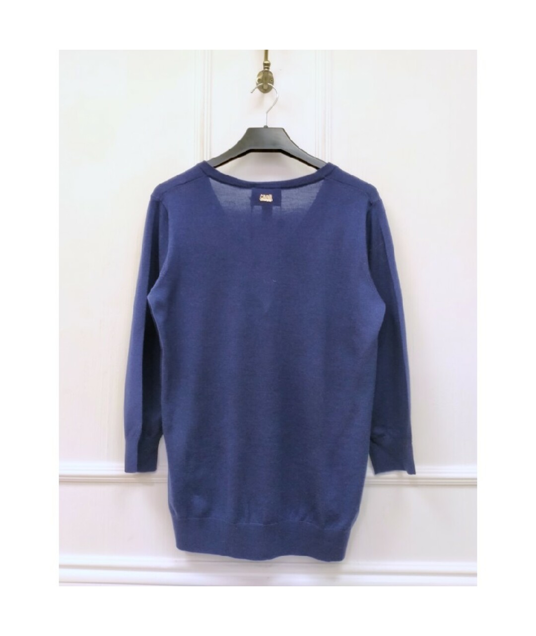 CAVALLI CLASS Синий шерстяной джемпер / свитер, фото 2