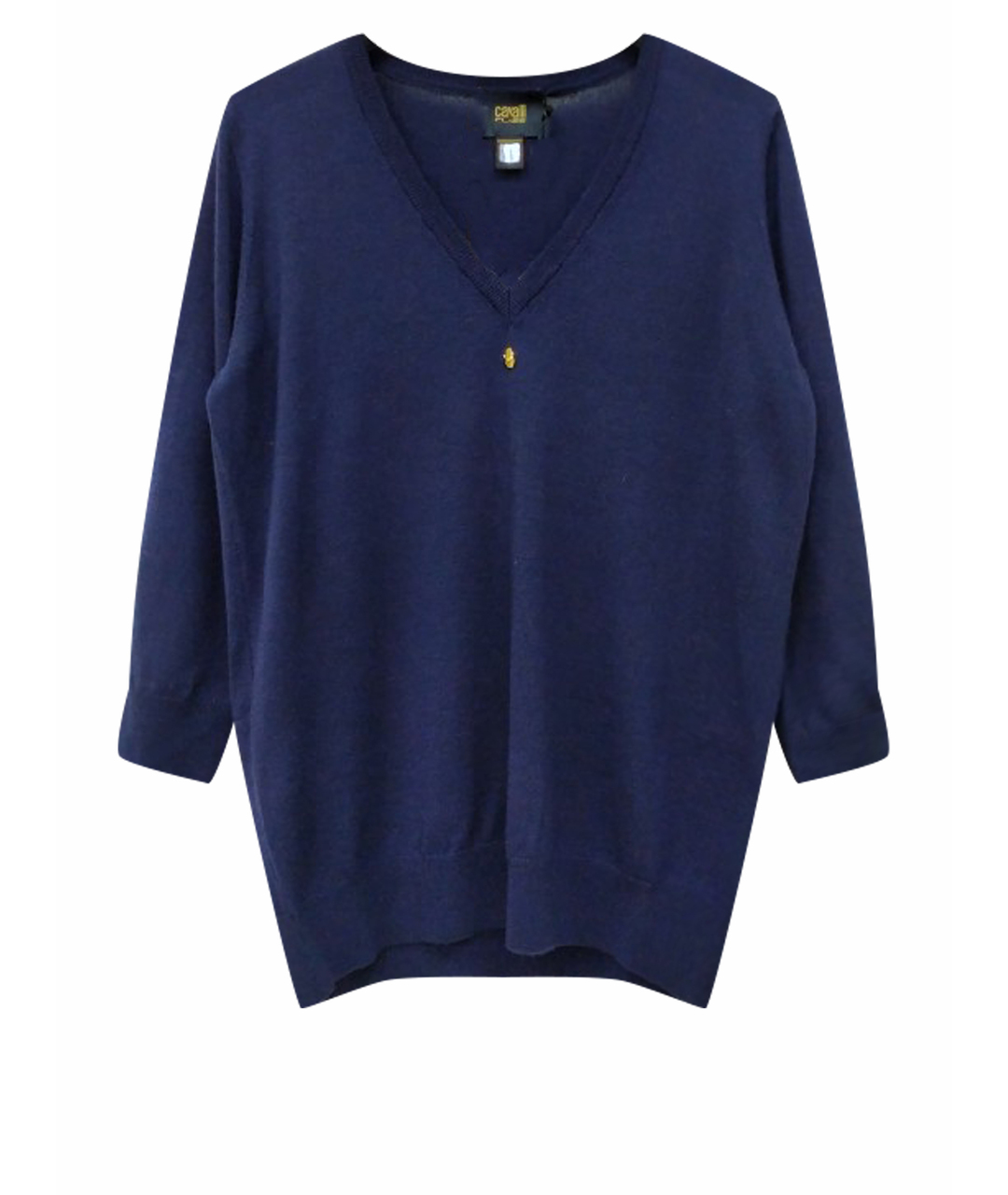 CAVALLI CLASS Синий шерстяной джемпер / свитер, фото 1