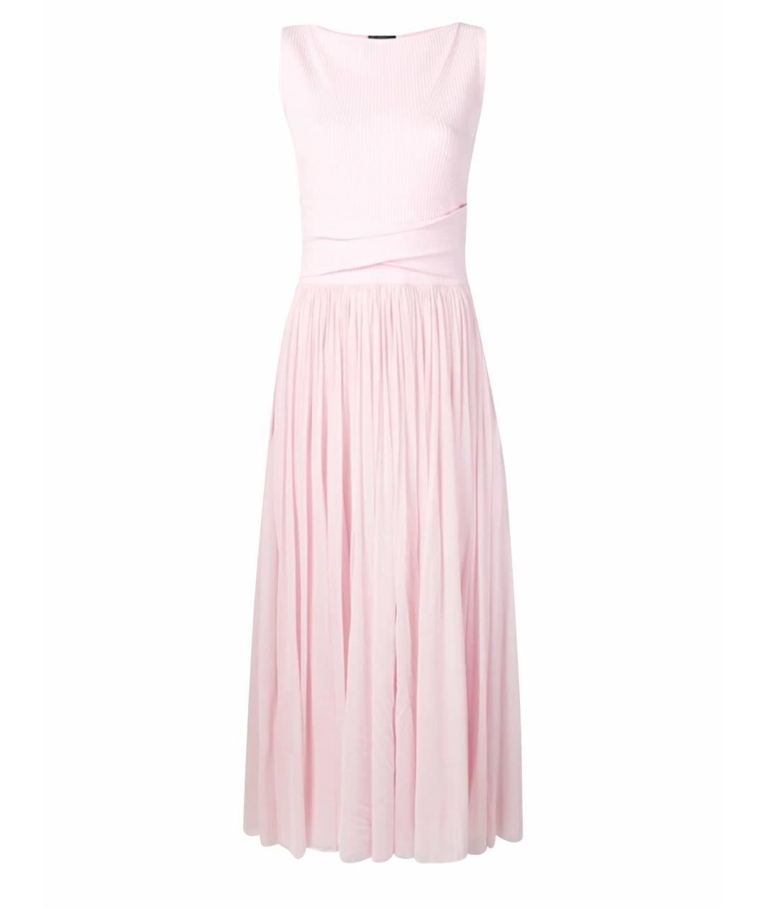 ALEXANDER MCQUEEN Розовое коктейльное платье, фото 1