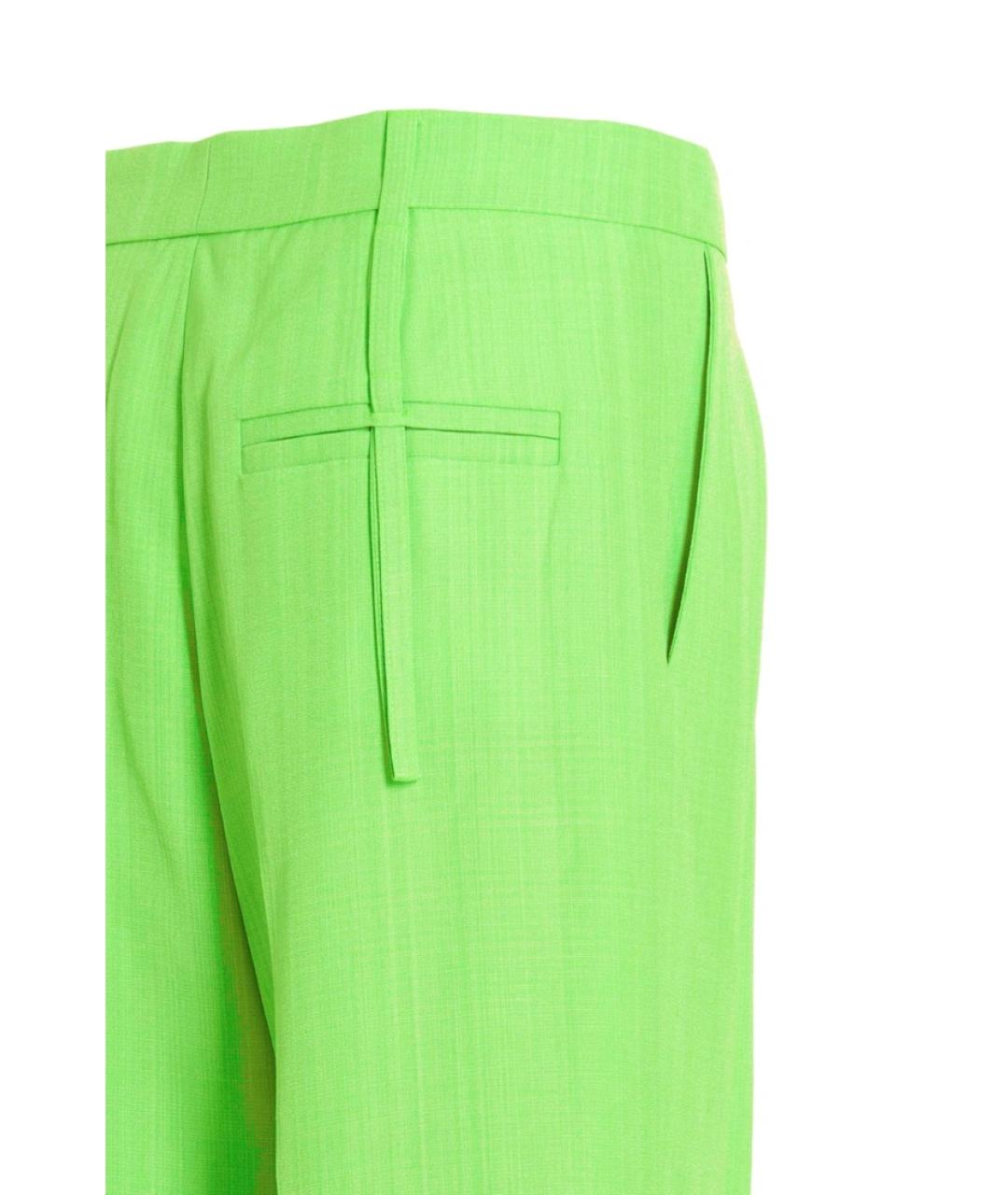 JACQUEMUS Зеленые прямые брюки, фото 3