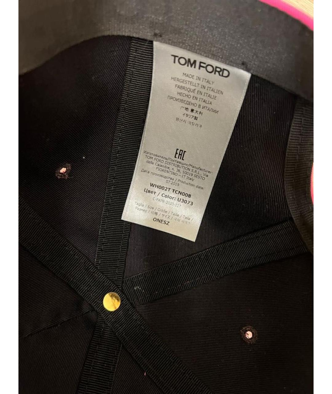 TOM FORD Розовая хлопковая кепка, фото 5