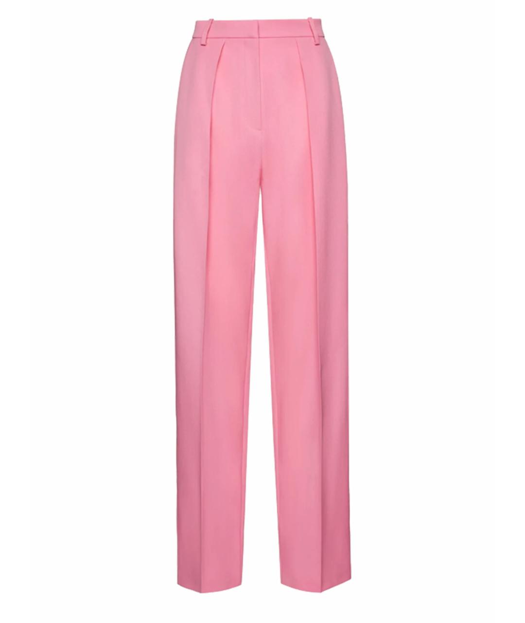 MAGDA BUTRYM Розовые прямые брюки, фото 1