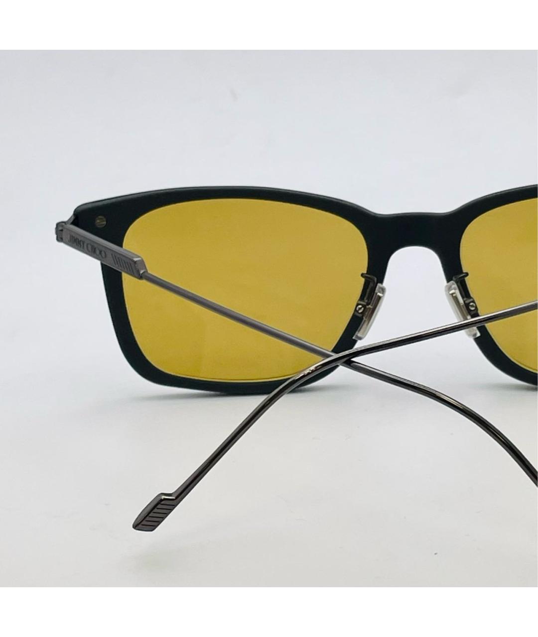 JIMMY CHOO Горчичные пластиковые солнцезащитные очки, фото 3