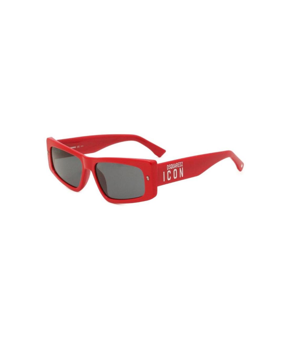 DSQUARED2 Красные пластиковые солнцезащитные очки, фото 1