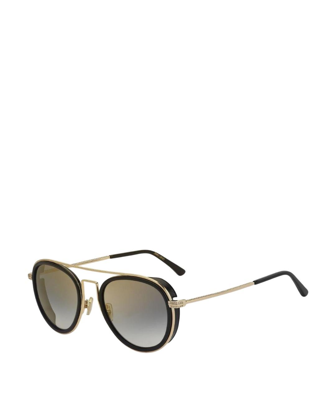 JIMMY CHOO Черные металлические солнцезащитные очки, фото 1