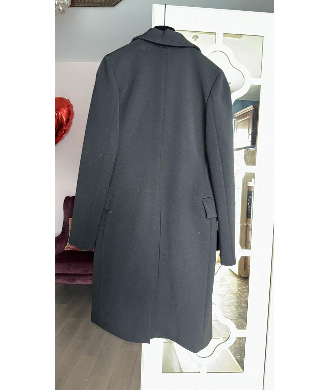 BOTTEGA VENETA Черное шерстяное пальто, фото 2