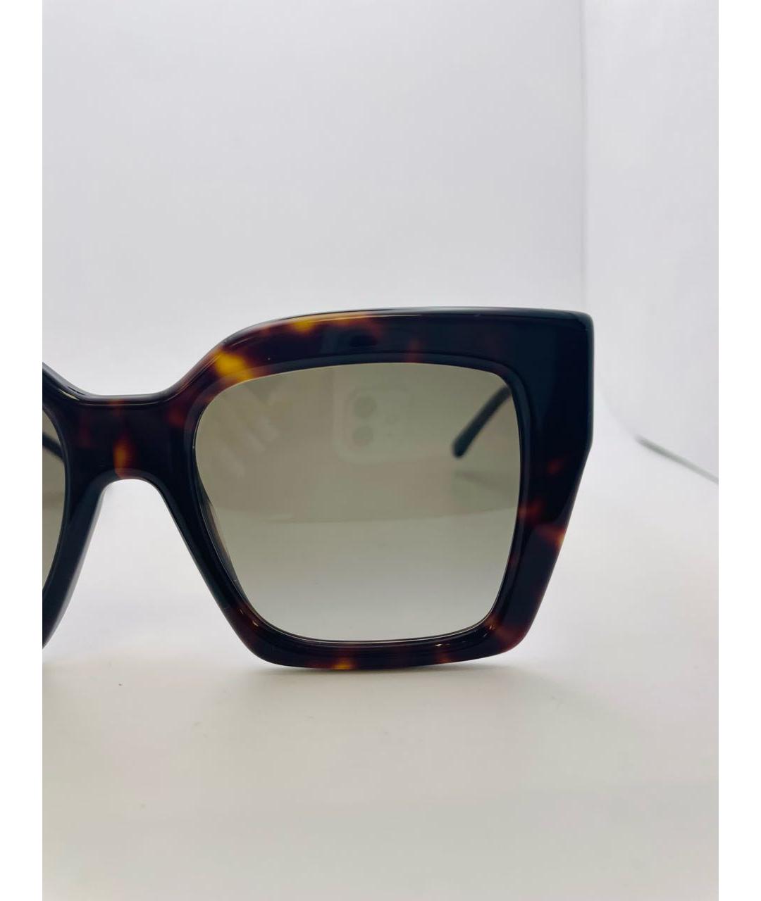 JIMMY CHOO Коричневые пластиковые солнцезащитные очки, фото 8